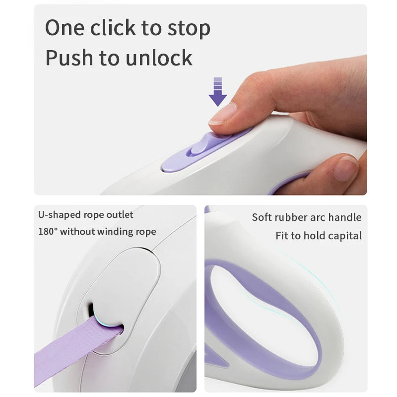 Retractable Dog Leash - 3M & 5M Automatic Pet Lead