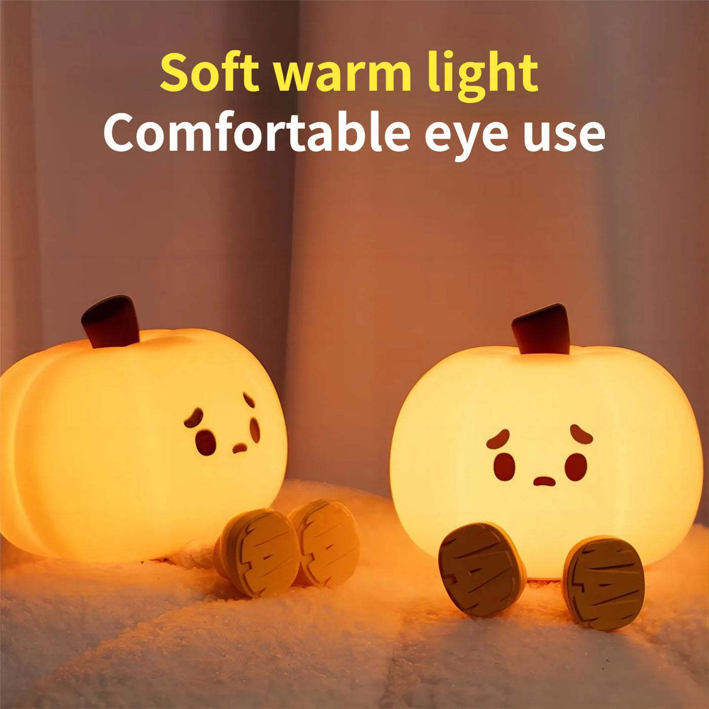 Grumpy Pumpkin" Cozy Mood Light